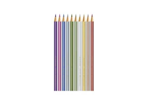 Lápis de Cor Faber Castell 10 Cores Metálico