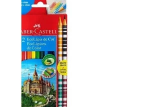 Lapis de Cor Faber Castell 10 Ecolápis e 2 Bicolores