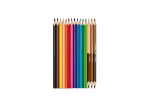 Lápis De Cor Maped Color Peps Caixa com 12 Cores + 3 Lápis Duo