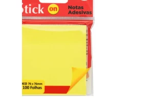 Bloco Adesivo Amarelo Neon Molin- 100F