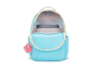 Mochila Kipling Seoul Blue Sea Mix 27L