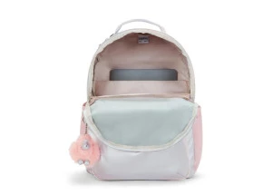 Mochila Kipling Seoul Ice Metal Bl 27L