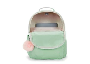 Mochila Kipling Seoul Soft Green Metallic 27L