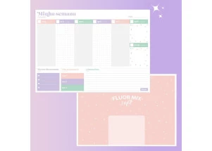 Planner Semanal Bloco Foroni Fluor Mix