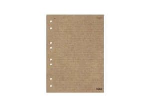 Refil Pautado Kraft Fichário Caderno Argolado 80g 40f Credeal