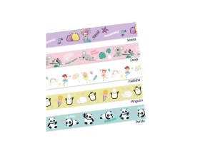 Washi Tape Fantasy 15mmX5m 5unid - LeoArte