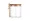 Pote com Colher em Vidro 400ml 8,5x8,5cm