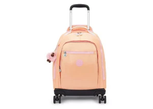 Mochila Kipling De Rodinhas New Zea Magical Orange