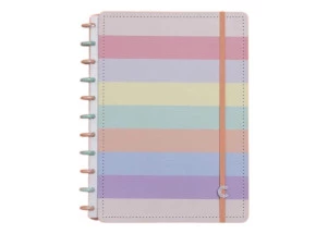Caderno Inteligente Grande Arco-Iris Pastel