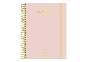 Agenda Planner Permanente Fluor Mix Soft Rosa 177mmx240mm Foroni