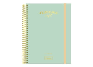 Agenda Planner Permanente Fluor Mix Soft Verde 177mmx240mm Foroni