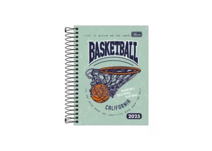 Agenda Diária 2025 Espiral Tilibra D+ Basketball 117mm x 164mm