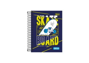 Agenda Diária 2025 Espiral Tilibra D+ Skateboard 117mm x 164mm