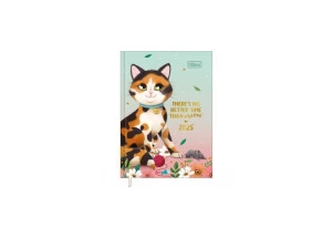 Agenda Diária 2025 Costurada Mini Tilibra Purrfect Meow 78mm x 108mm