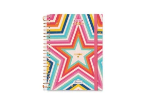 Agenda Diária 2025 Espiral Cadersil Be Kind Estrelas 130mm x 192mm