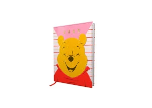 Agenda Diária 2025 Executiva Mini Costurada Dac Ursinho Pooh 102mm x 139mm