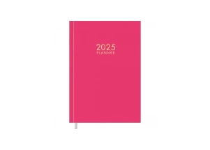 Agenda Planner 2025 Costurada Executiva Tilibra Napoli Rosa 103mm x 146mm