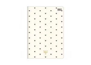 Agenda Planner 2025 Mensal Grampeado Tilibra West Village Coração 178mm x 254mm