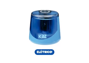 Apontador De Lápis Elétrico Automático Kaz Azul