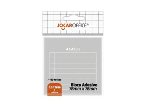 Bloco Adesivo A Fazer Cinza Jocar Office 76x76mm
