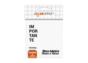 Bloco Adesivo Importante Branco Jocar Office 76x76mm