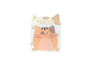 Bloco Adesivo Kawaii Fofo Gato Laranja