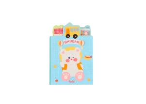 Bloco Adesivo Kawaii Livrinho Dorável Azul