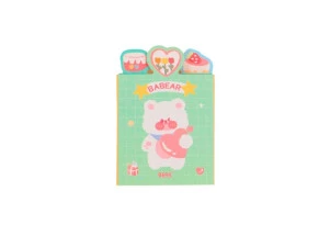 Bloco Adesivo Kawaii Livrinho Dorável Verde