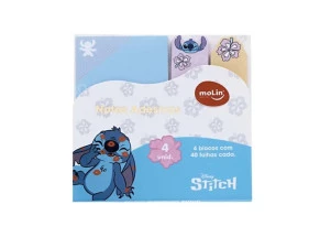 Bloco de Notas Adesivas Stitch Molin 160 Folhas
