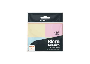 Bloco Adesivo Pastel Jocar Office 4 Cores 38mmX50mm