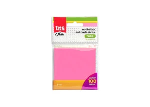 Bloco Adesivo Tris Holic Rosa 100F 76mmx76mm