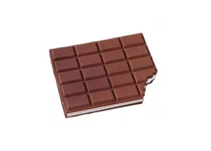 Bloco de Anotações Divertido Chocolate Quadrado Delicious 80F Com Cheirinho KIT