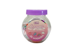 Borracha Escolar Tilibra Mini Dreams Pote 20Un