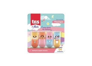 Borracha Escolar Ponteira Vitamigos Tris Holic C/4 Un