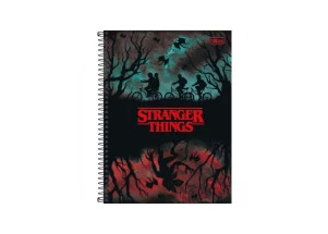 Caderno Stranger Things Universitário 10 Matérias Demogorgon