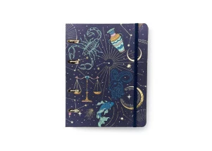 Caderno Argolado Cicero Criativo Office Duo Astral Cartas Do Zodíaco Azul A5