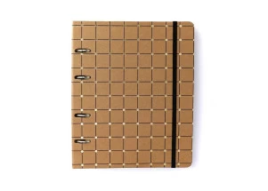 Caderno Argolado Cicero Criativo Organizador Kraft Linha E Ponto 17x24