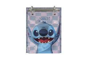 Mini Caderno Argolado Porta Fichas Stitch DAC