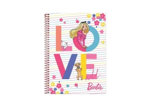 Caderno Barbie Universitário 10 Matérias 160 Folhas Love All