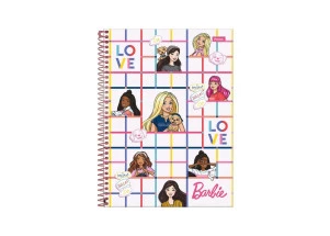 Caderno Barbie Universitário 10 Matérias 160 Folhas Hello
