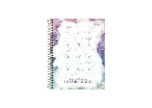 Caderno Colegial 1 Matéria 80 Folhas Magic Tilibra Cosmic