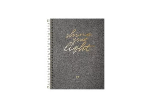 Caderno Colegial 1 Matéria 80 Folhas Tilibra Cambridge Shine Preto