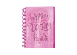 Caderno Colegial 10 Matérias Breeze Rosa DAC
