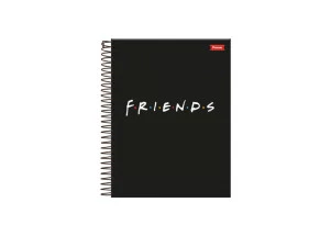 Caderno Colegial Friends 10 Matérias Foroni Preto