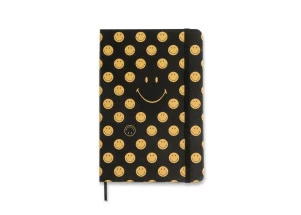 Caderno de Anotações Pautado Cicero Smiley Preta 14X21