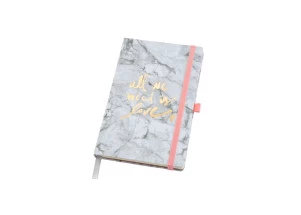 Caderno de Anotações Pautado Ótima Mármore Pink Stone 12;5x20