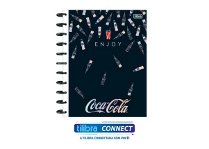 Caderno De Discos Tilidisco Tilibra Connect Coca-Cola 10 Matérias