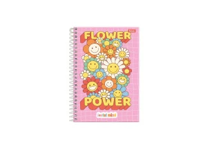 Caderno Espiral A5 Foroni Joyful Mind 80F Flower