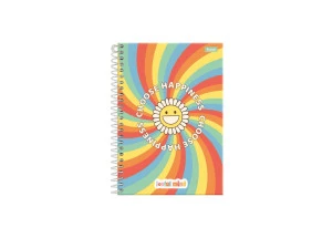 Caderno Espiral A5 Foroni Joyful Mind 80F Happiness