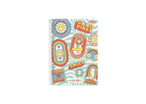 Caderno Espiral A5 Foroni Joyful Mind 80F Good Vibes